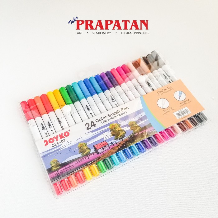 

JOYKO BRUSH PEN 24 WARNA / PENA KUAS