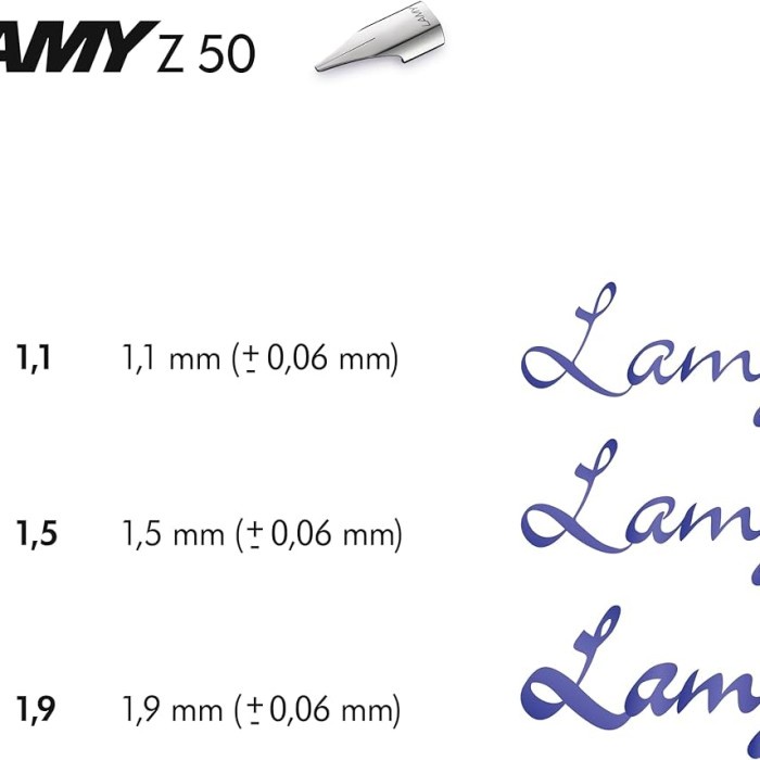 

LAMY NIB Z50 JOY 1.1 1.5 1.9