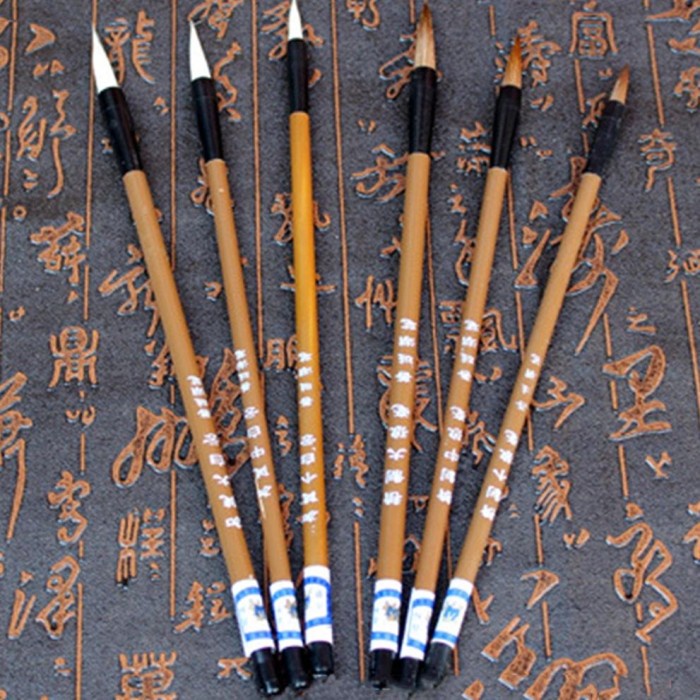 

6PCS / SET KUAS GAMBAR KALIGRAFI CHINA UNTUK MENULIS / MENGGAMBAR