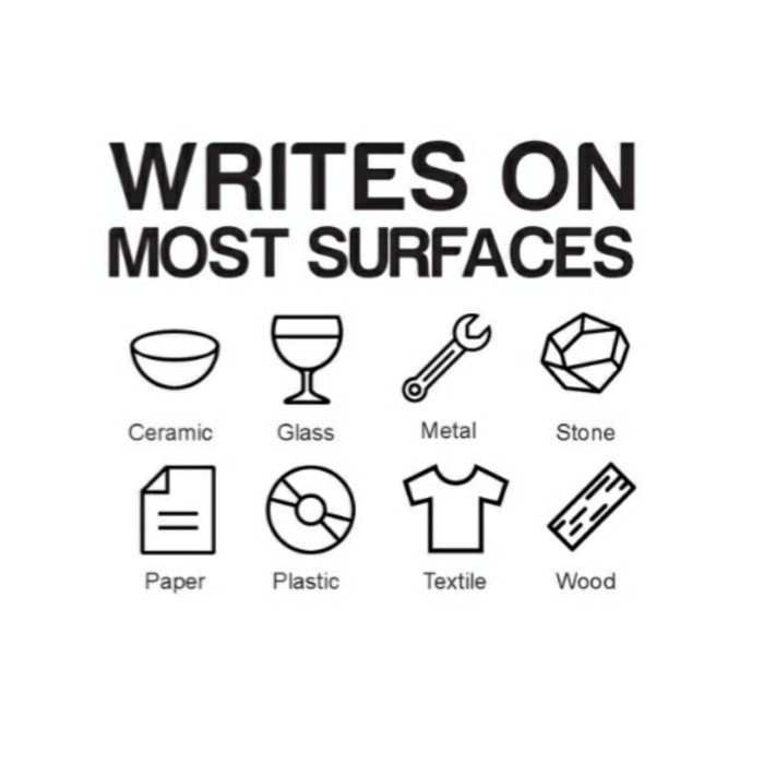 

UNI POSCA PAINT MARKER PCF-350 - BLACK - BRUSH TIP