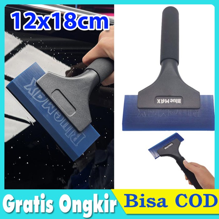 JAYAmart- Rakel BlueMax Alat Kaca Film Kape Gagang Panjang Wiper Kape Serutan