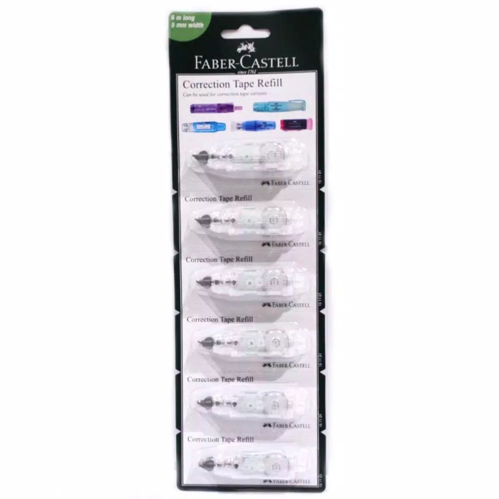 

[tmr] - Refill Correction Tape QJR / QAR set 6 Faber Castell
