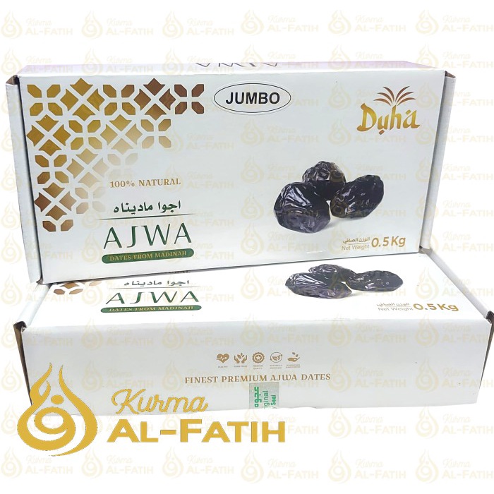 

Kurma Ajwa Jumbo 500gr Kurma Nabi asli Madinah Premium Super XL