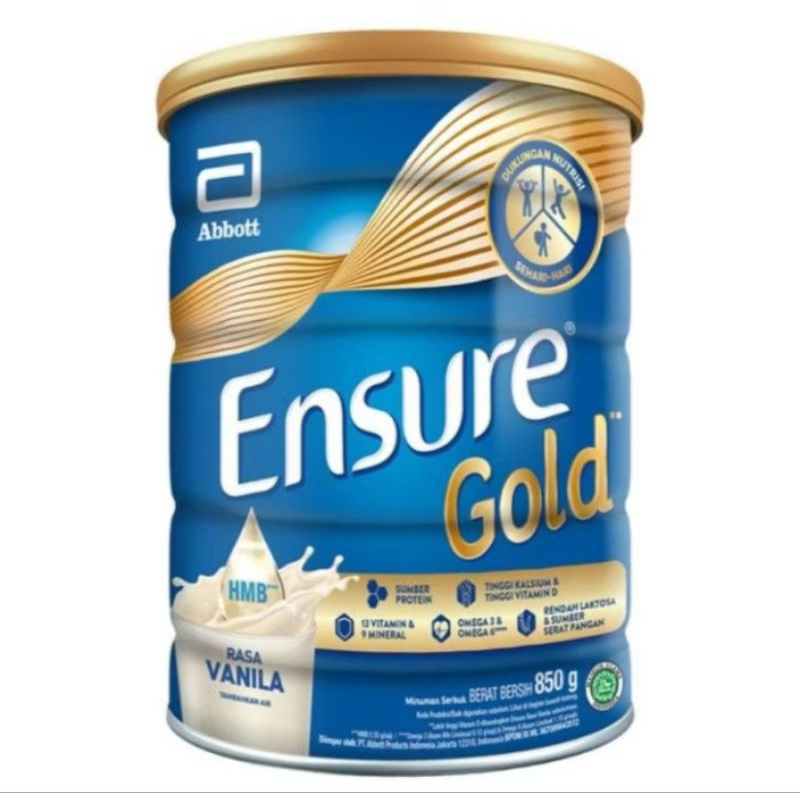 

ENSURE GOLD VANILA 850 GRAM / ENSURE GOLD COKLAT 850 GRAM