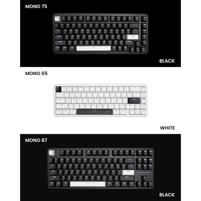Vortex Series MONO Series MONO 65 / MONO 75 / MONO 87 Hotswappable Mechanicaal Gaming Keyboard