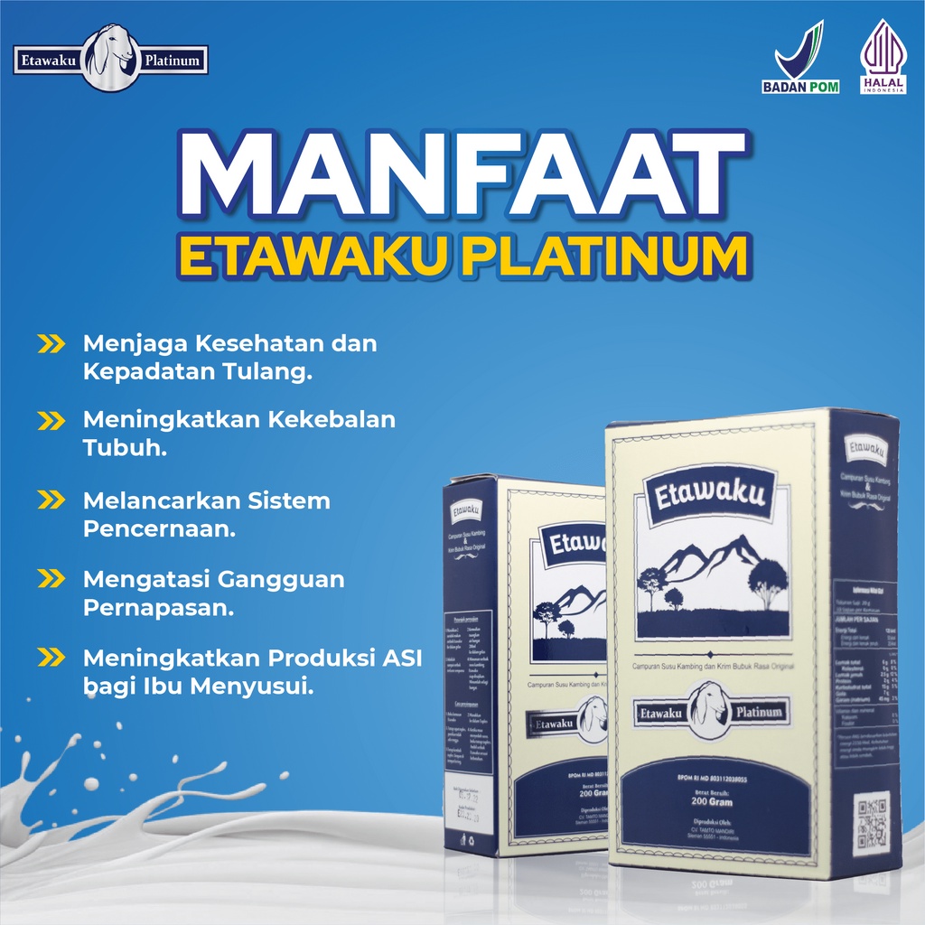 

Susu Kambing Etawaku Platinum Harga Promo - Mengobati Nyeri Tulang Sendi Sesak Nafas 1 Box