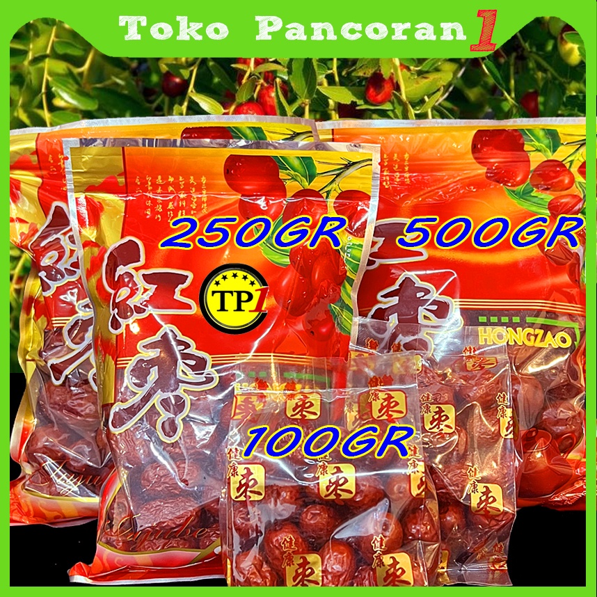 

Angco Ang co Hongzao Hong Zao Red Dates Kurma Merah Grade Super murah 100g~200g