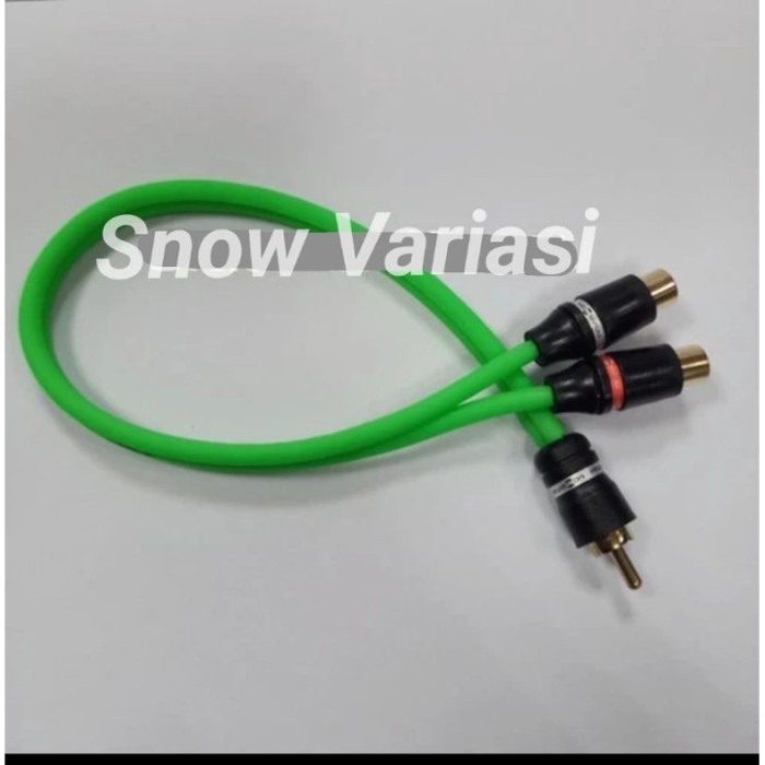 / Kabel rca cabang 2 cewek female 1 cowok male
