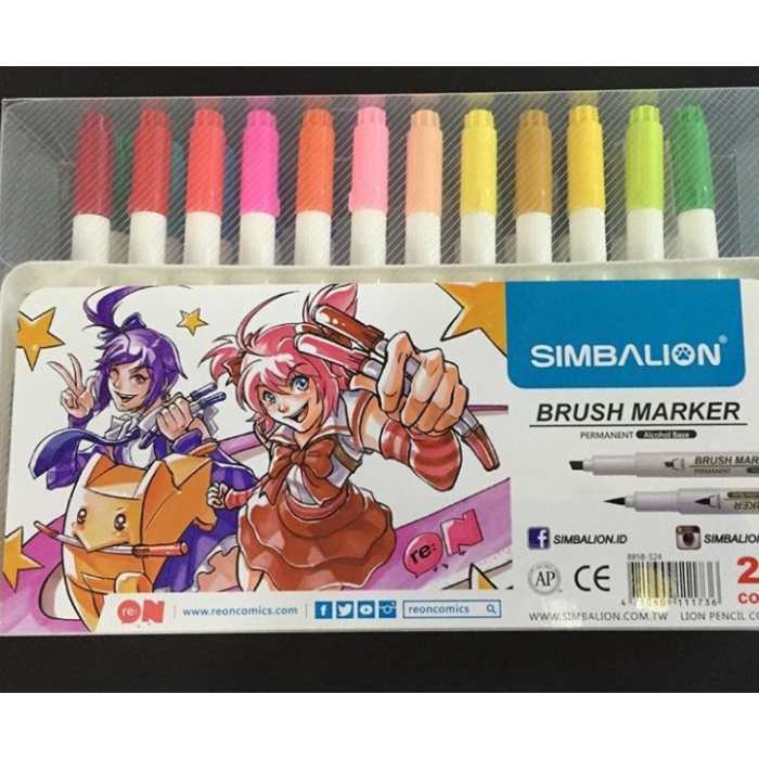 

SIMBALION BRUSH MARKER SET OF 24