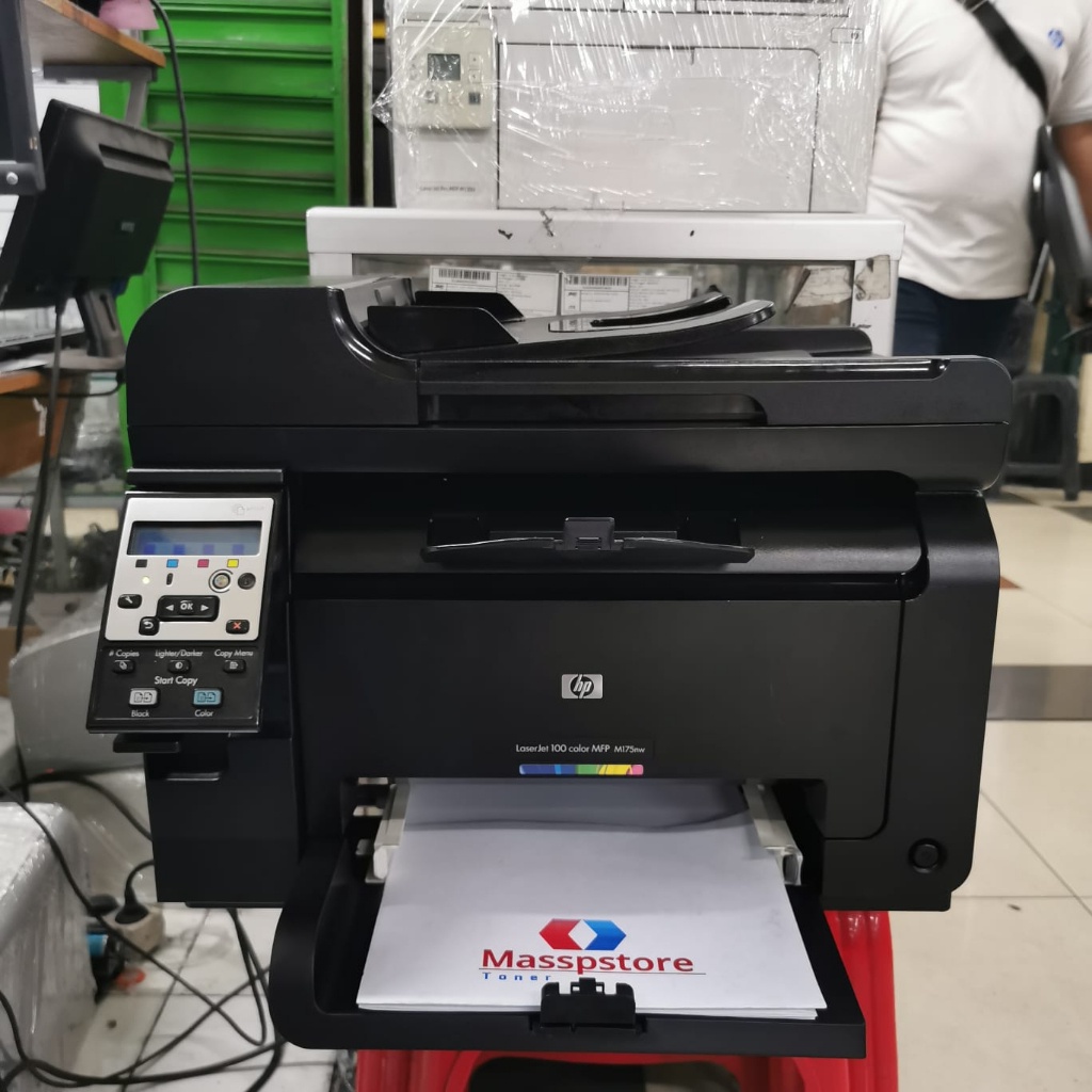 Mesin Foto Copy Printer Hp LaserJet Pro 100 color MFP M175nw print Scan Copy Adf mesin foto copy