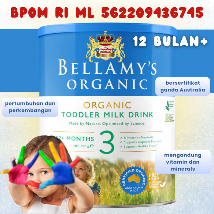 BELLAMYS BELLAMYS ORGANIC TOODLER MILK STEP 3 SUSU FORMULA