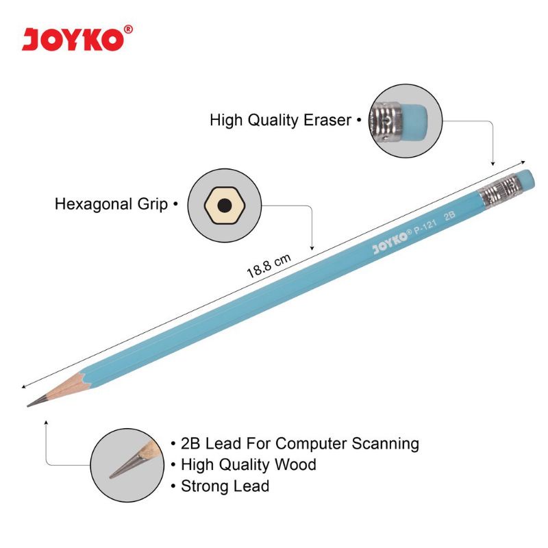 

IK! Pensil 2B Joyko P-121 (12 Pcs)