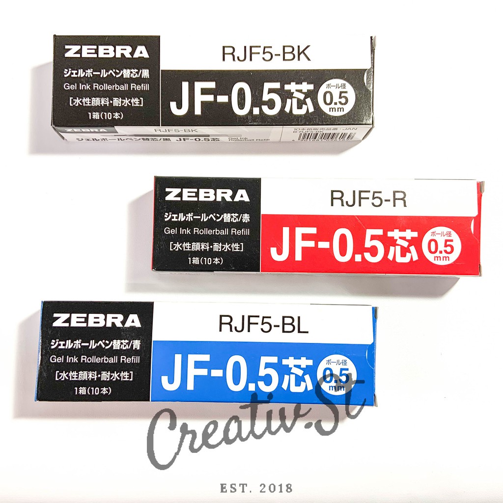 

IK! Zebra Sarasa Clip Refill Isi Gel Tinta Warna 0.5 Mm