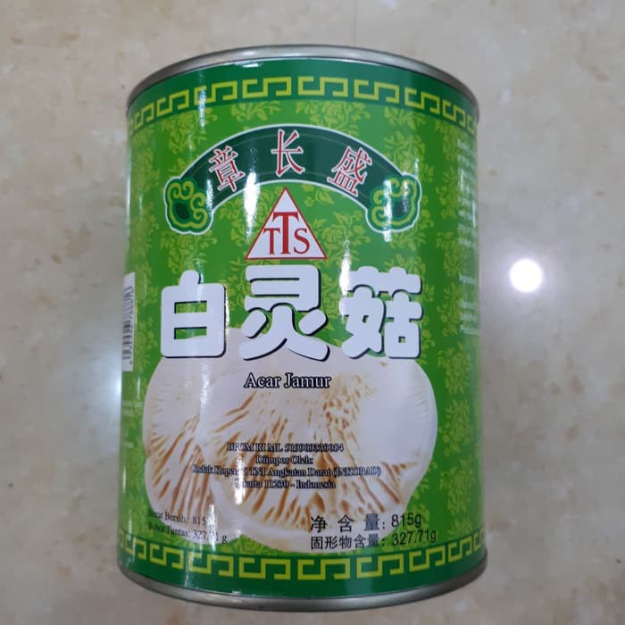 

BaiLing Mushroom TTS 815gr / Jamur Kaleng/ Canned Mushrooms