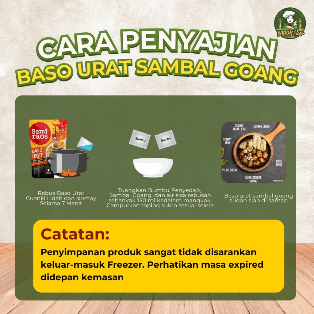 

Mpok Sur - Sami Raos Baso Urat Sambal Goang Samiraos Bakso Urat Sambal Goang