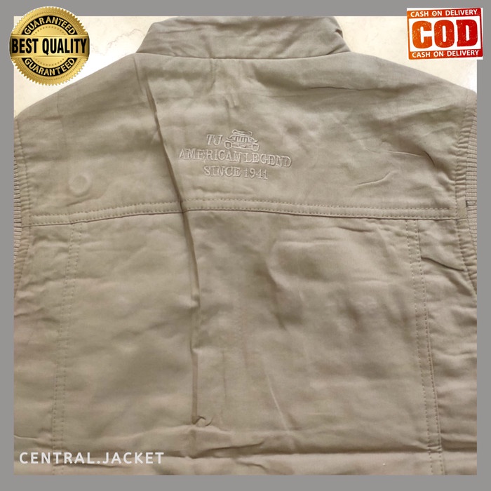 Rompi Jeep Pria Bolak Balik - Rompi Kanvas Jeep Import - Rompi Outdoor