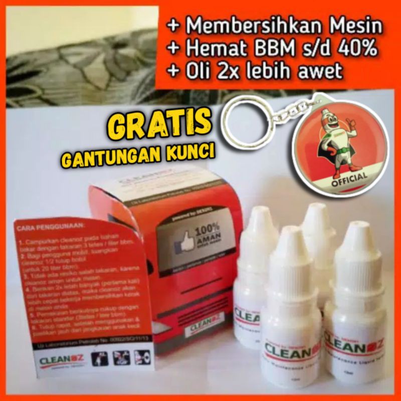 hjk 4 BOTOL CLEANOZ ORIGINAL PENGHEMAT BBM ARLI KURNIA / CLEANOS HEMAT BENSIN / CLENOZ ORI MOBIL