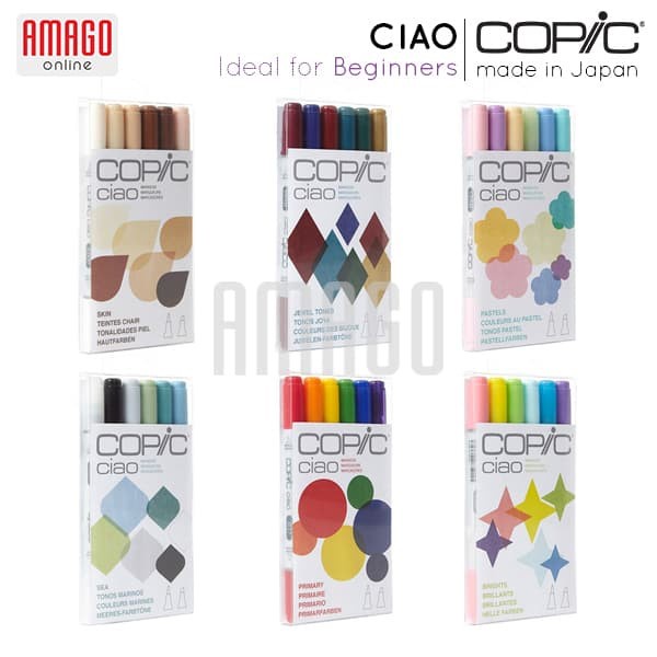 

COPIC CIAO - 6 COLOR SET SKIN - CCM/6SN