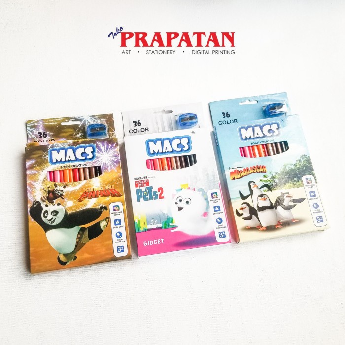 

PENSIL WARNA MACS 36 WARNA / MACS COLOR PENCIL