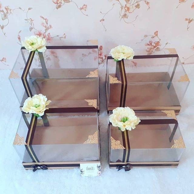 Box Kotak Seserahan Hantaran Pernikahan Lamaran Tunangan Paket 4 Kotak