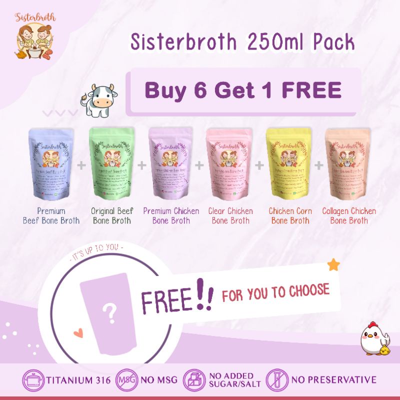 

Sisterbroth 250ml pack