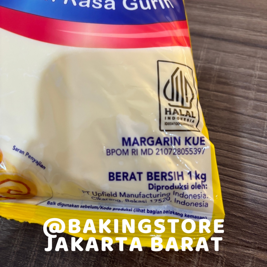 

Blue Band Master 1 Kg Pouch Pillow Pack Blueband Mentega Cake Margarin Baking HALAL