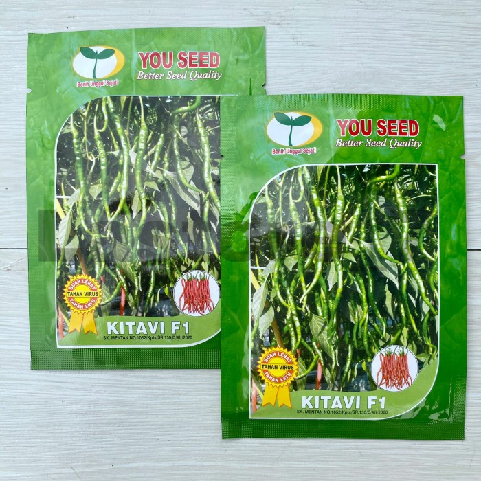 Promo Terbatas Benih Cabe Cabai Keriting Kitavi F1 Isi 10 Gram You Seed Aman