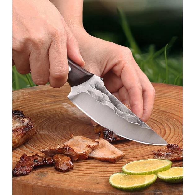 JAYAmart- [FREE GIFT] Pisau Anti Karat 3 Lapis Pisau Jagal Jepang Pisau Dapur Mongolia Pisau Daging