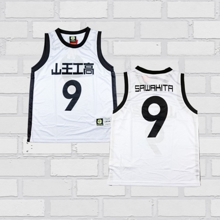 BAJU JERSEY BASKET SLAMDUNK SERIES EIJI SAWAKITA SANNOH PUTIH