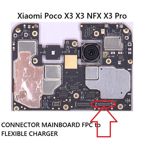 Ready Konektor Mainboard Xiaomi Poco X3 Poco X3 Nfc X3 Pro 40 Pin di MESIN Connector Fpc On Board To