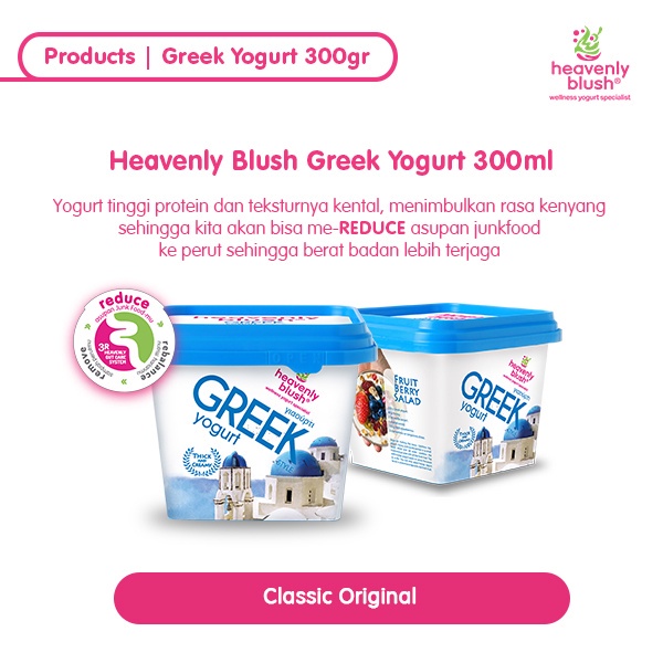 

Heavenly Blush Greek Yogurt Plain 300ml [1 x 300ml]