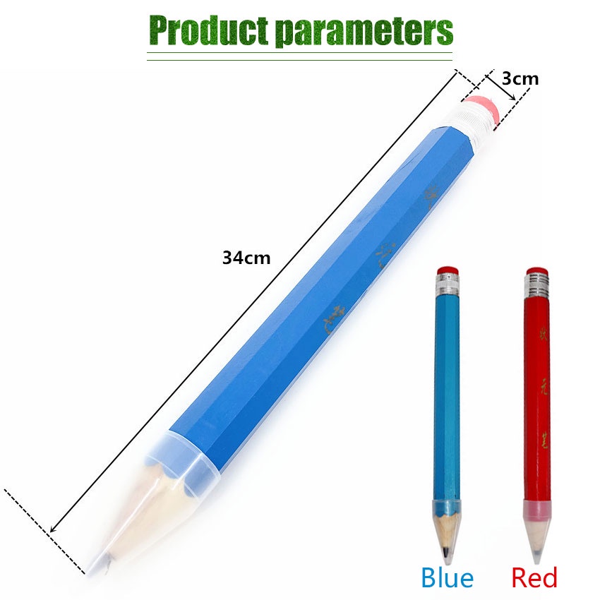 

33 CM Pensil Jumbo Besar Pensil Tulis Hitam HB Asli Alat Tulis