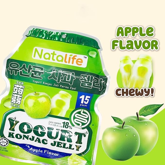 

( BERKAH ) NataLife Yogurt Konjac Jelly Jeli Import Malaysia HALAL Indonesia Vegetarian All Varian