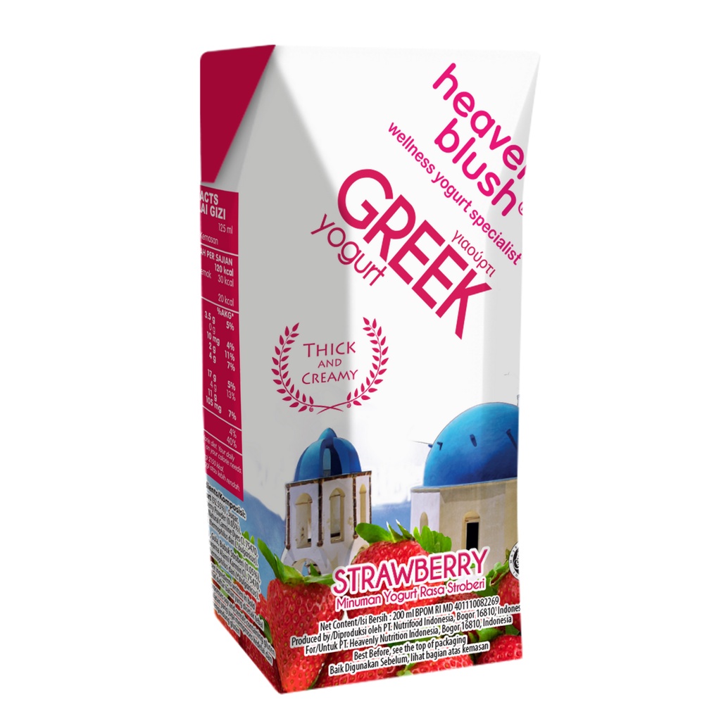 

Yogurt Heavenly Blush Greek Strawberry 12 x 200 ml