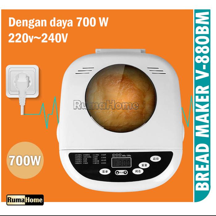

..... Alat Pembuat Roti Sekali Sentuh V-880Bm Bread Maker Multifungsi Garansi 24 Bulan.