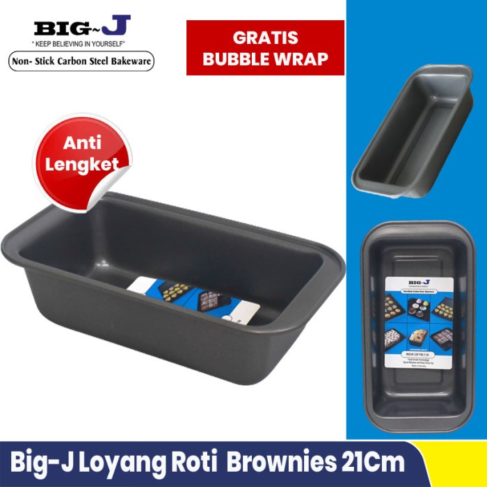 

..... Loyang Roti Sedang Loaf Pan Loyang Brownies Anti Lengket 21Cm Big J