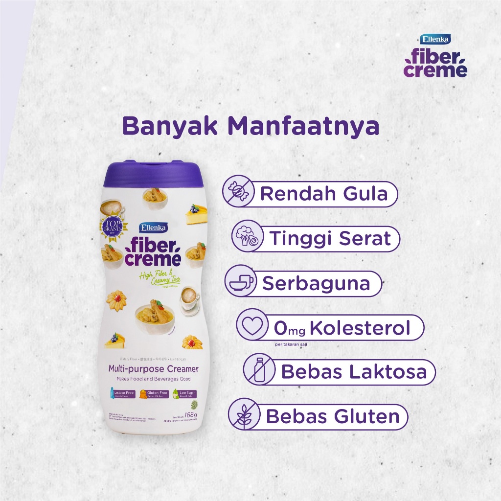 

FiberCreme Krimer Bubuk Serbaguna 168 gr - 2 Pcs