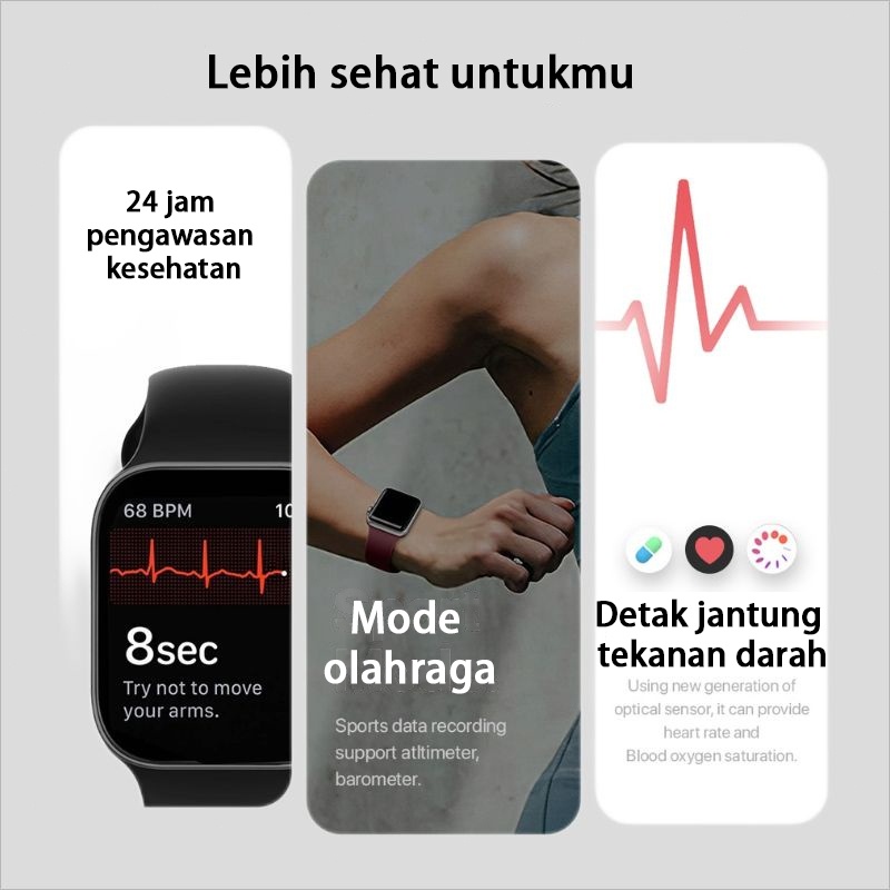 ORI Realme Smartwatch X10 Max Jam Pintar Olahraga Bluetooth Smart Watch Pintar Wanita Tahan Air Jam