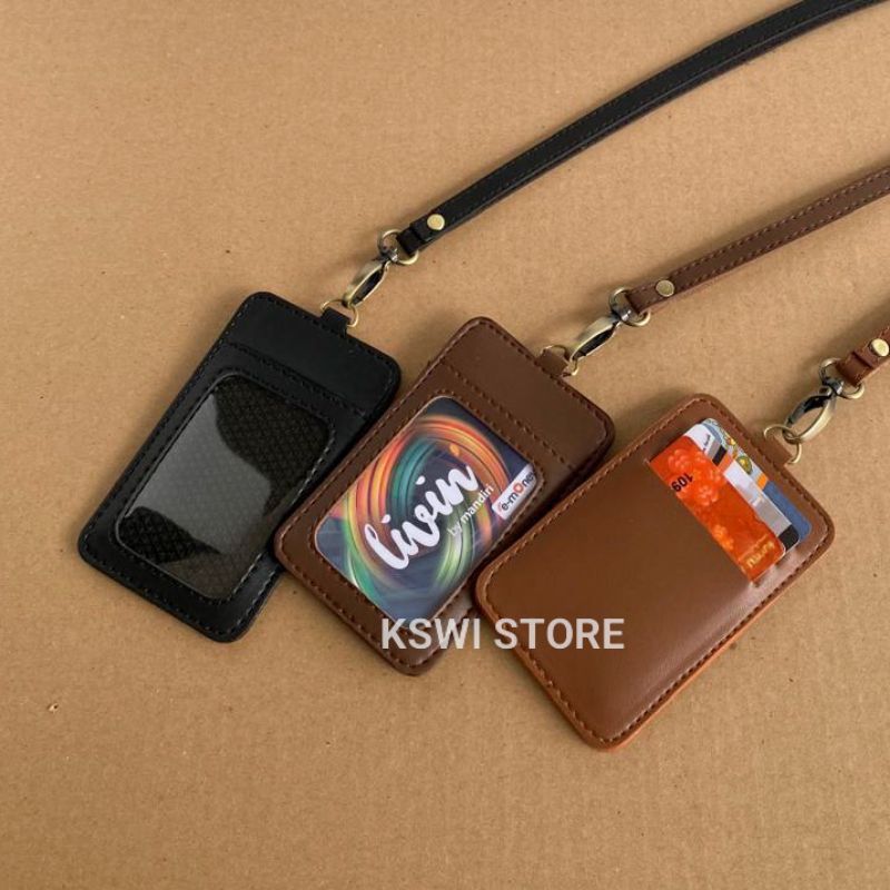 

ID Card Holder Kulit Name Tag Holder Kulit MB1