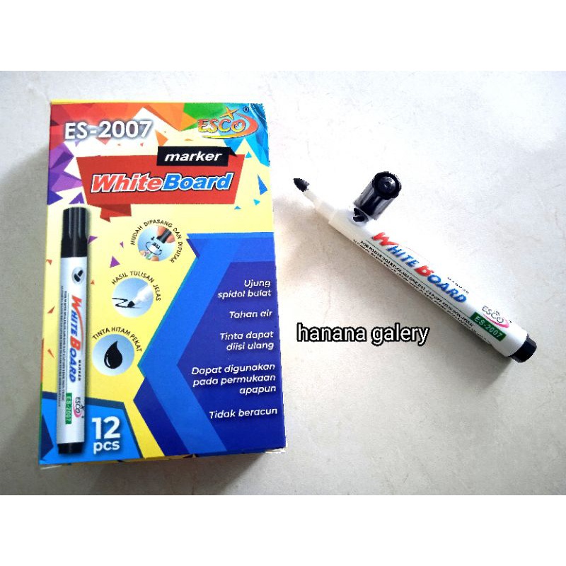 

SPIDOL WHITEBOARD MURAH / SPIDOL PAPAN TULIS (1 pack isi 12 pcs)