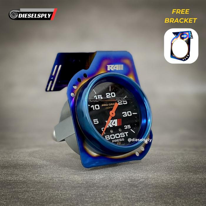 JTTOP R4 BOOST METER TITANIUM UNIVERSAL INNOVA / FORTUNER / HILUX / PAJERO / TRITON BOOSTMETER 35
