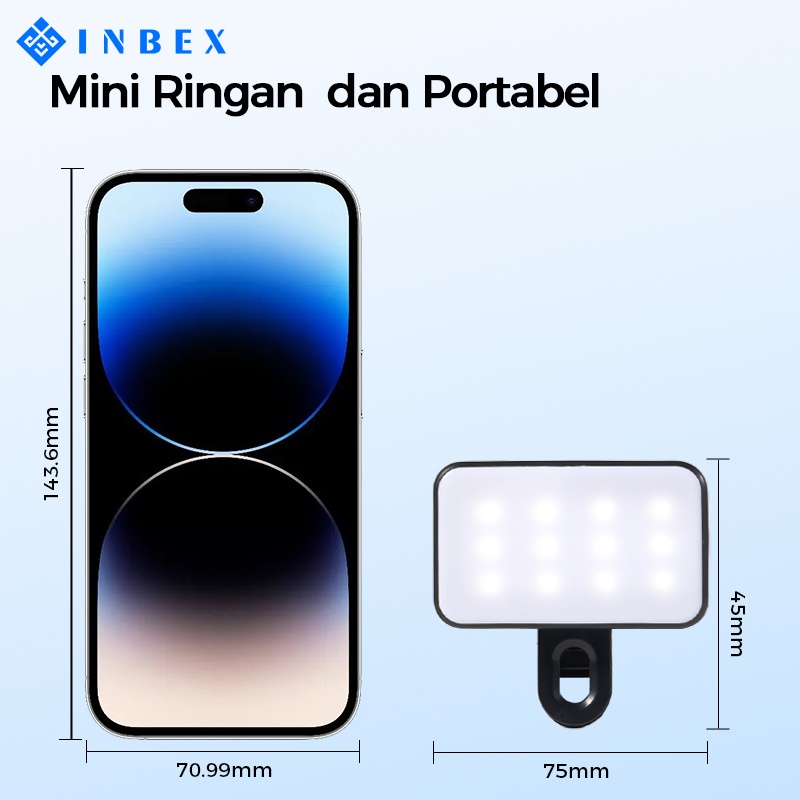 INBEX PL4 Mini LED Lampu 3 warna