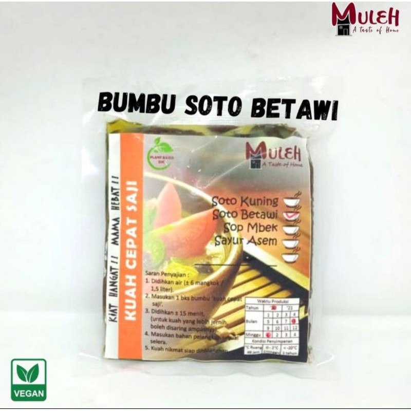 

Bumbu Soto Betawi instan vegan Vegetarian