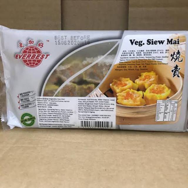 

Everbest siomay vegetarian 18 pcs siomai siew may Vegetarian