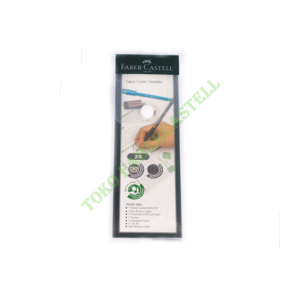 

Kotak Pensil Faber Castell / Paket Ujian Standar Faber Castell / Kemasan Transparan
