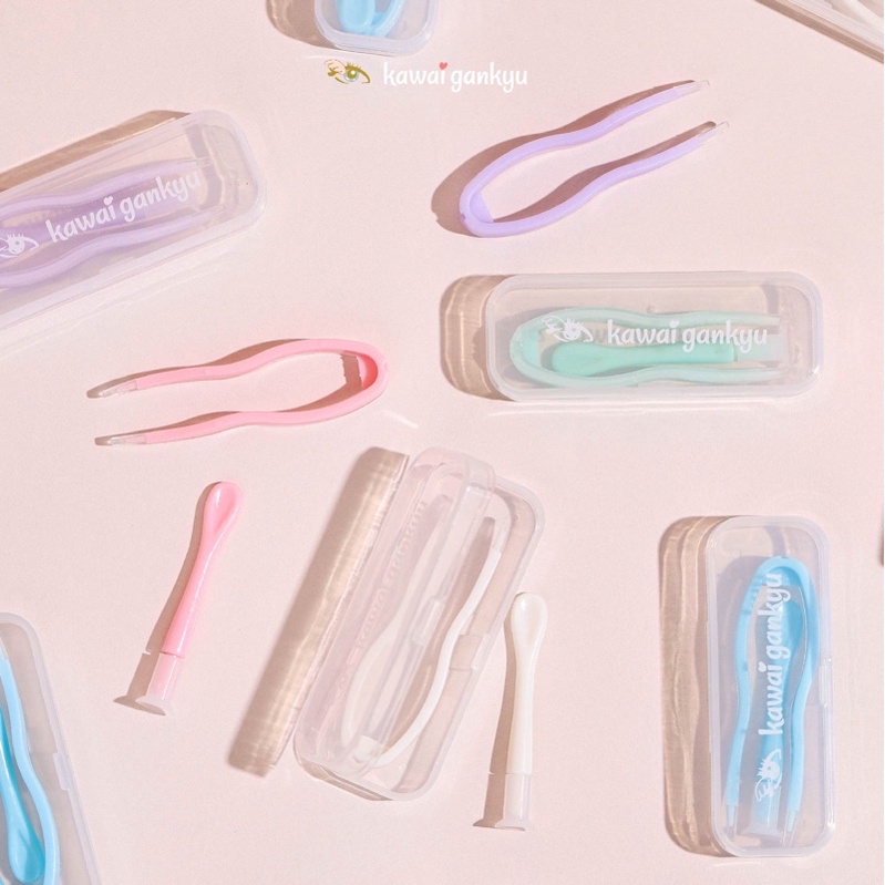 ACCMT- kawai gankyu kawai penjepit softlens pastel (alat pasang softlens)