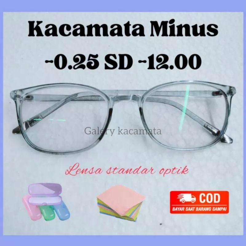 ACCMT- Kacamata Minus Tinggi -0.25 sd -12.00 Kacamata Minus Pria Dan Wanita Kacamata Minus Tinggi