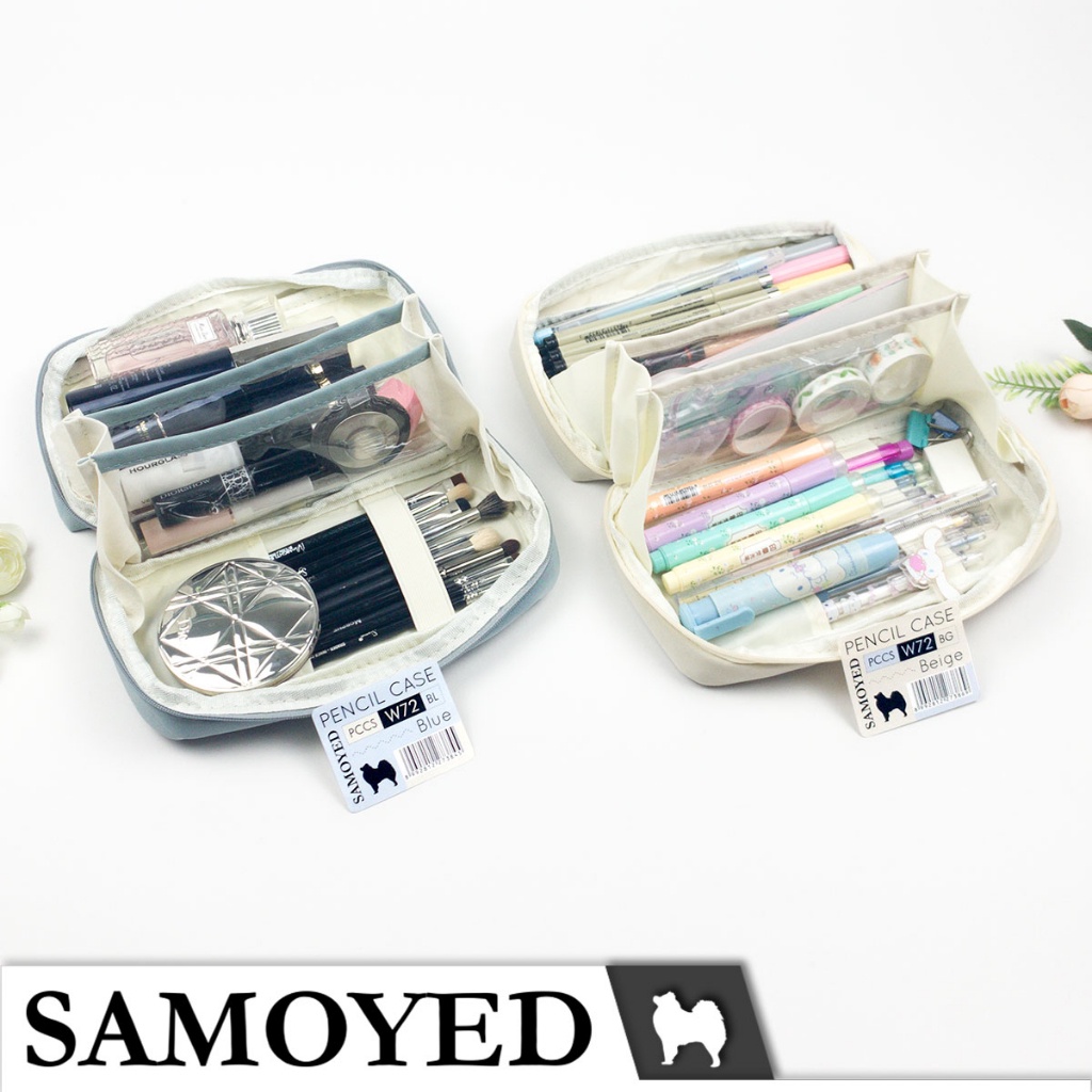 

SAMOYED PCCS-W72 Tempat / Kotak Pensil / Alat Tulis / Kosmetik / Dompet Kain / Stationery / Pencil /