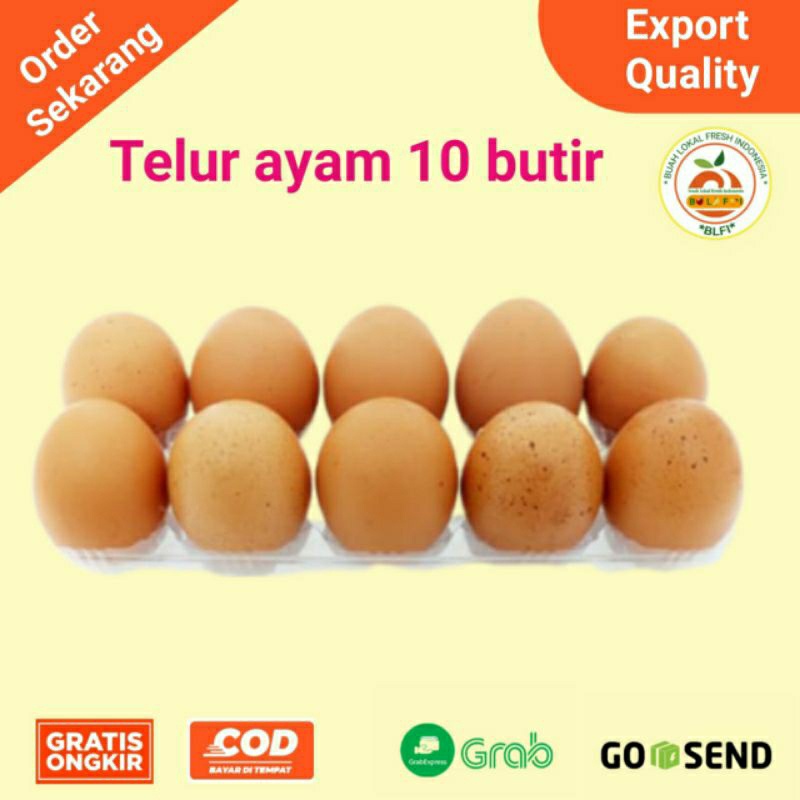 

TELUR AYAM / TELOR AYAM PER 10 BUTIR