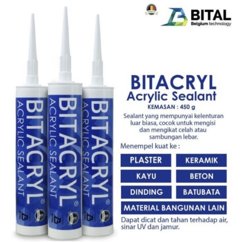 

Bitacryl Acrylic Sealant 450 Gram Lem Acrylic Sealant